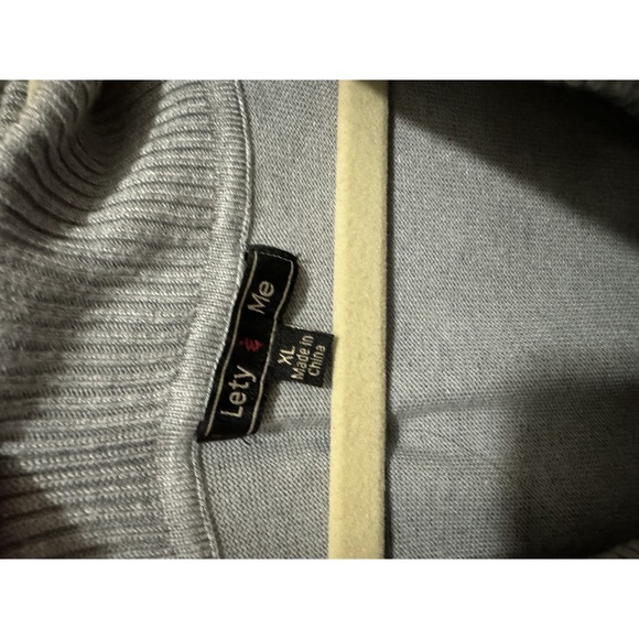 Lety & Me - Gray Cowl Neck Sweater; Size XL - Picture 3 of 3